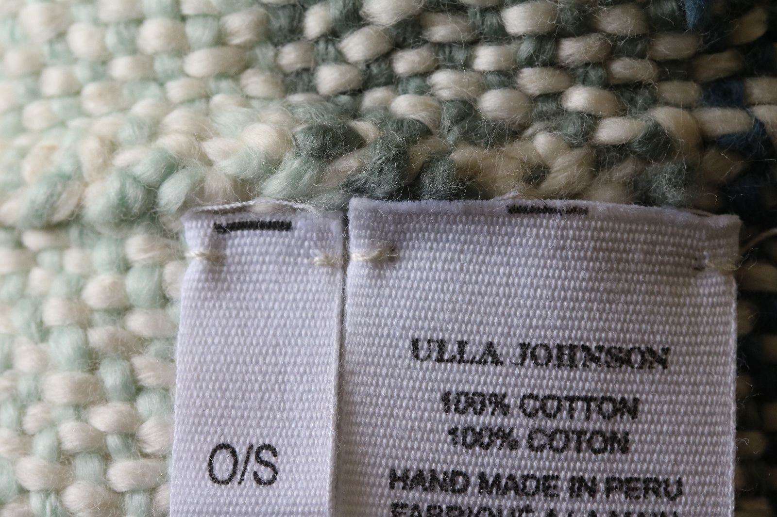 ULLA JOHNSON GEORGIA STRIPED COTTON PONCHO ONE SIZE - Image 4