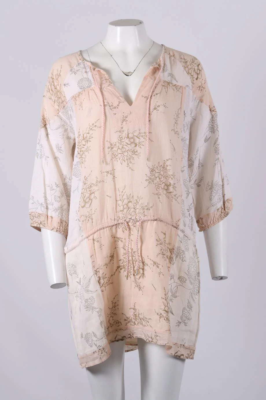 ULLA JOHNSON PRINTED COTTON MINI DRESS US 4 UK 8 - Image 2