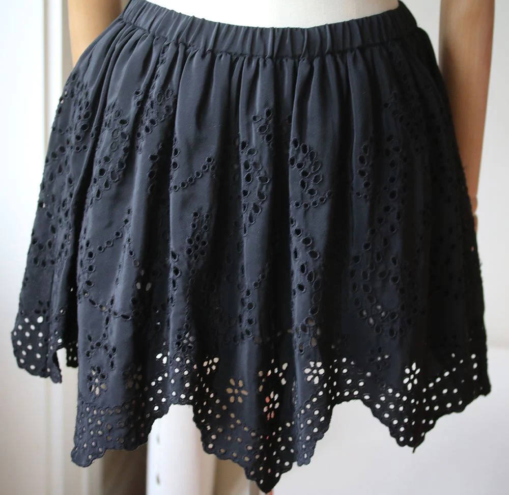 ULLA JOHNSON RAVEN FLO EYELET MINI SKIRT US 2 UK 6 - Image 4