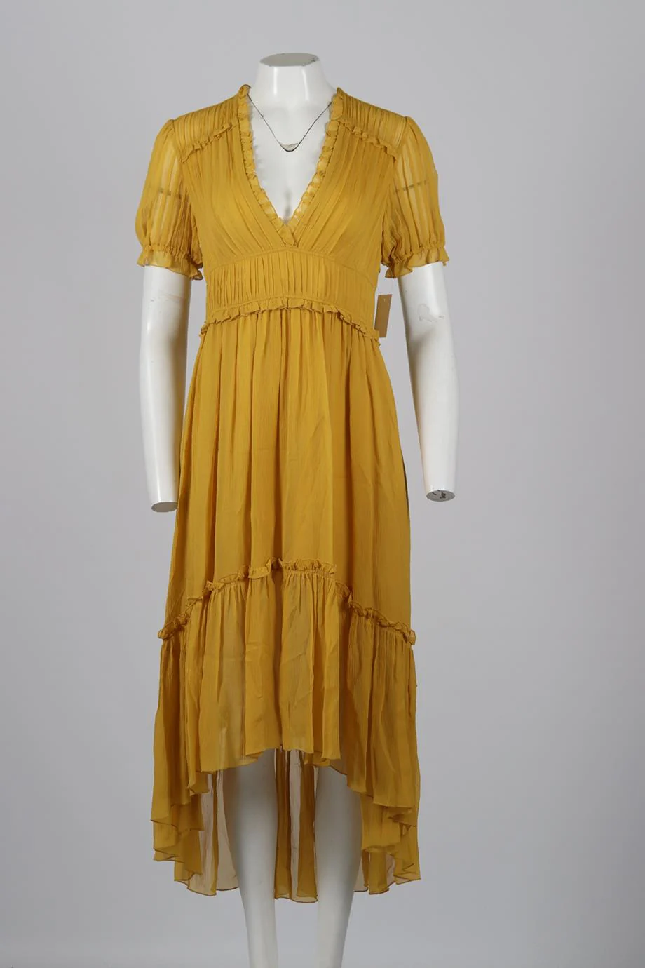 ULLA JOHNSON SILK MAXI DRESS US 6 UK 10 - Image 2