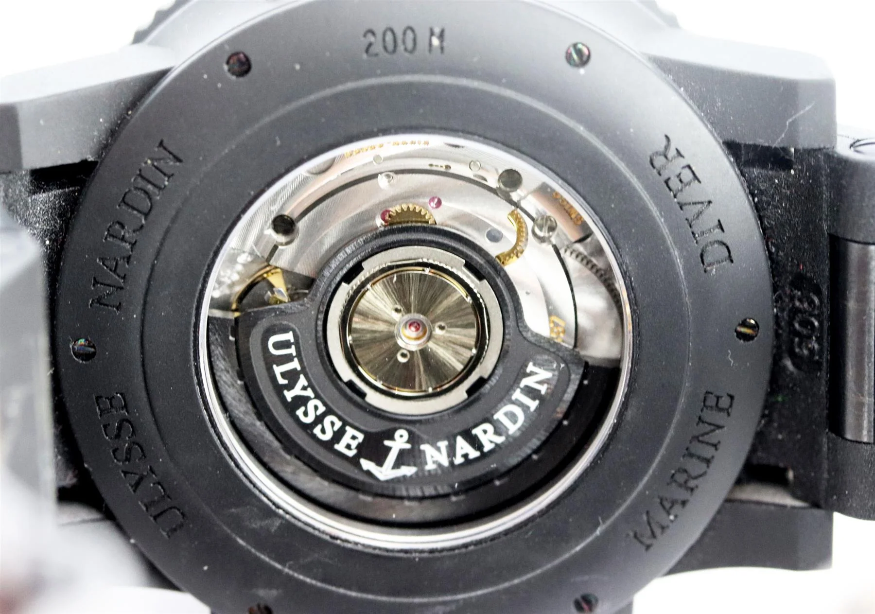 ULYSSE NARDIN DIVER BLACK SEA 46MM STEEL AND RUBBER WATCH - Image 11
