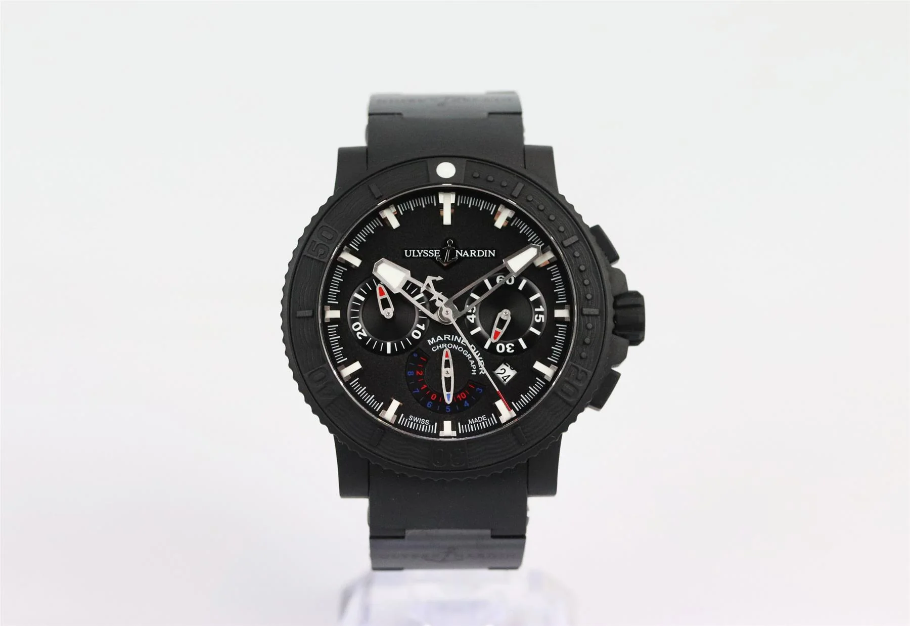 ULYSSE NARDIN DIVER BLACK SEA 46MM STEEL AND RUBBER WATCH - Image 2