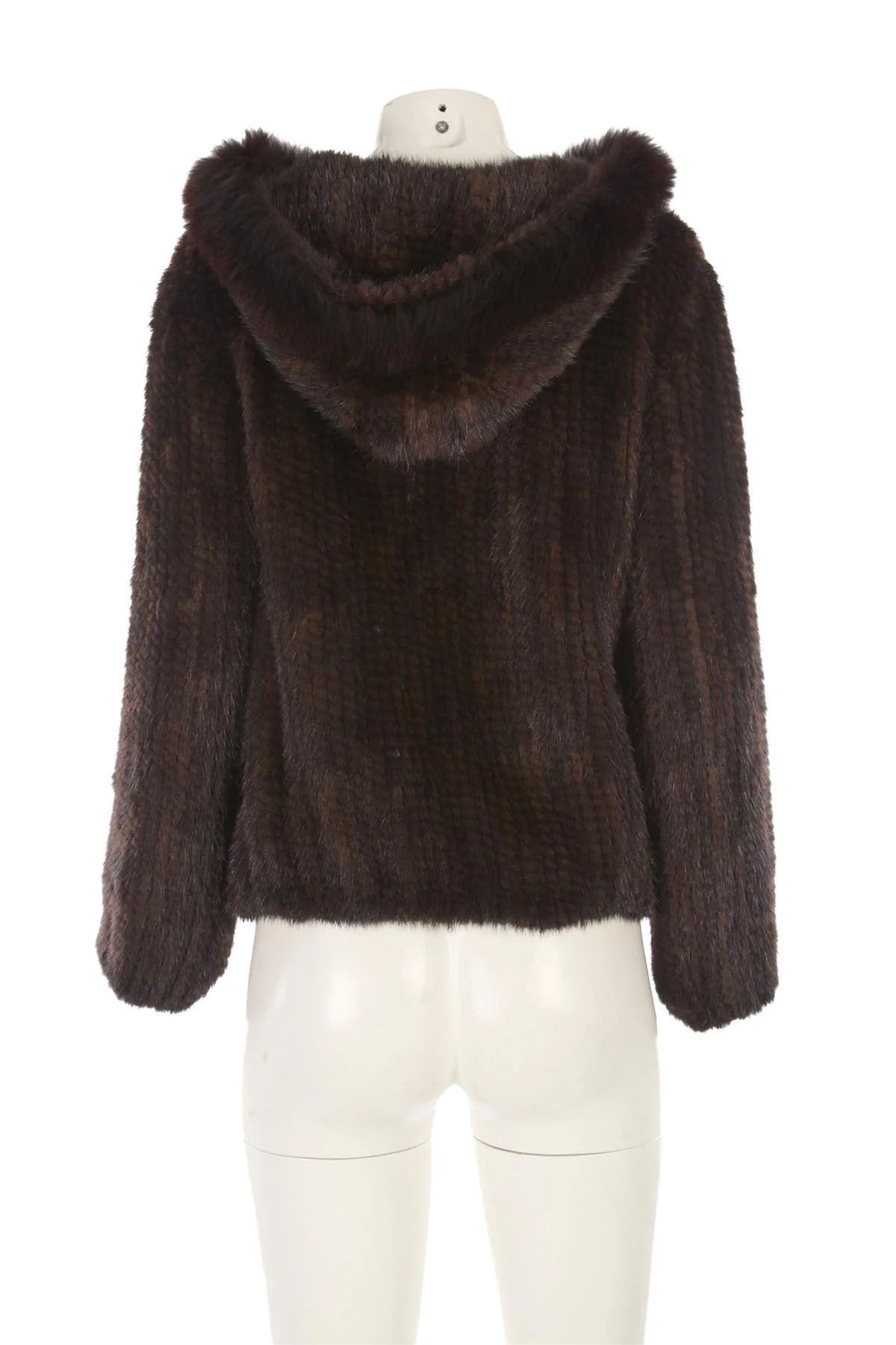 UNBRANDED BROWN MINK FUR JACKET MEDIUM - Image 4