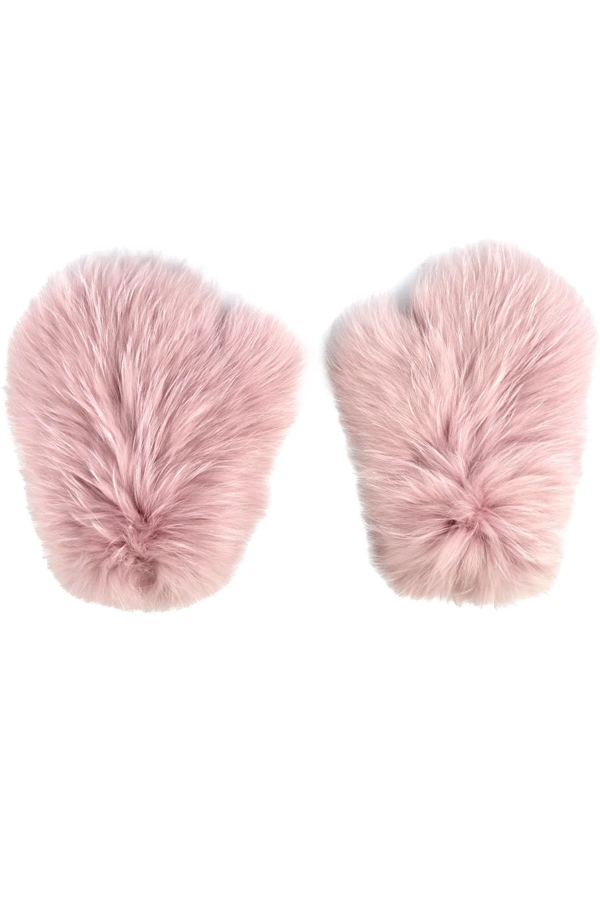 UNBRANDED PINK FOX FUR GLOVES - Image 3