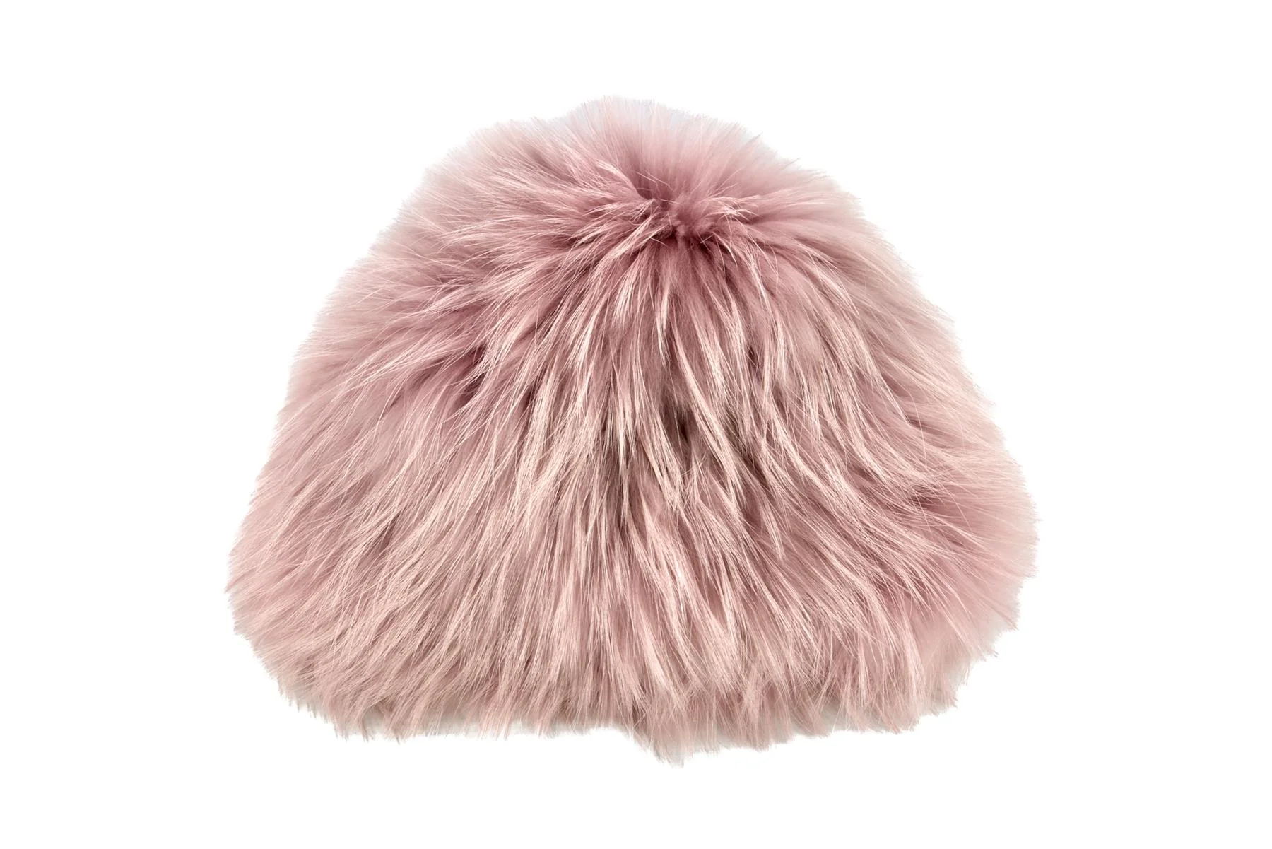 UNBRANDED PINK FOX FUR HAT ONE SIZE - Image 2
