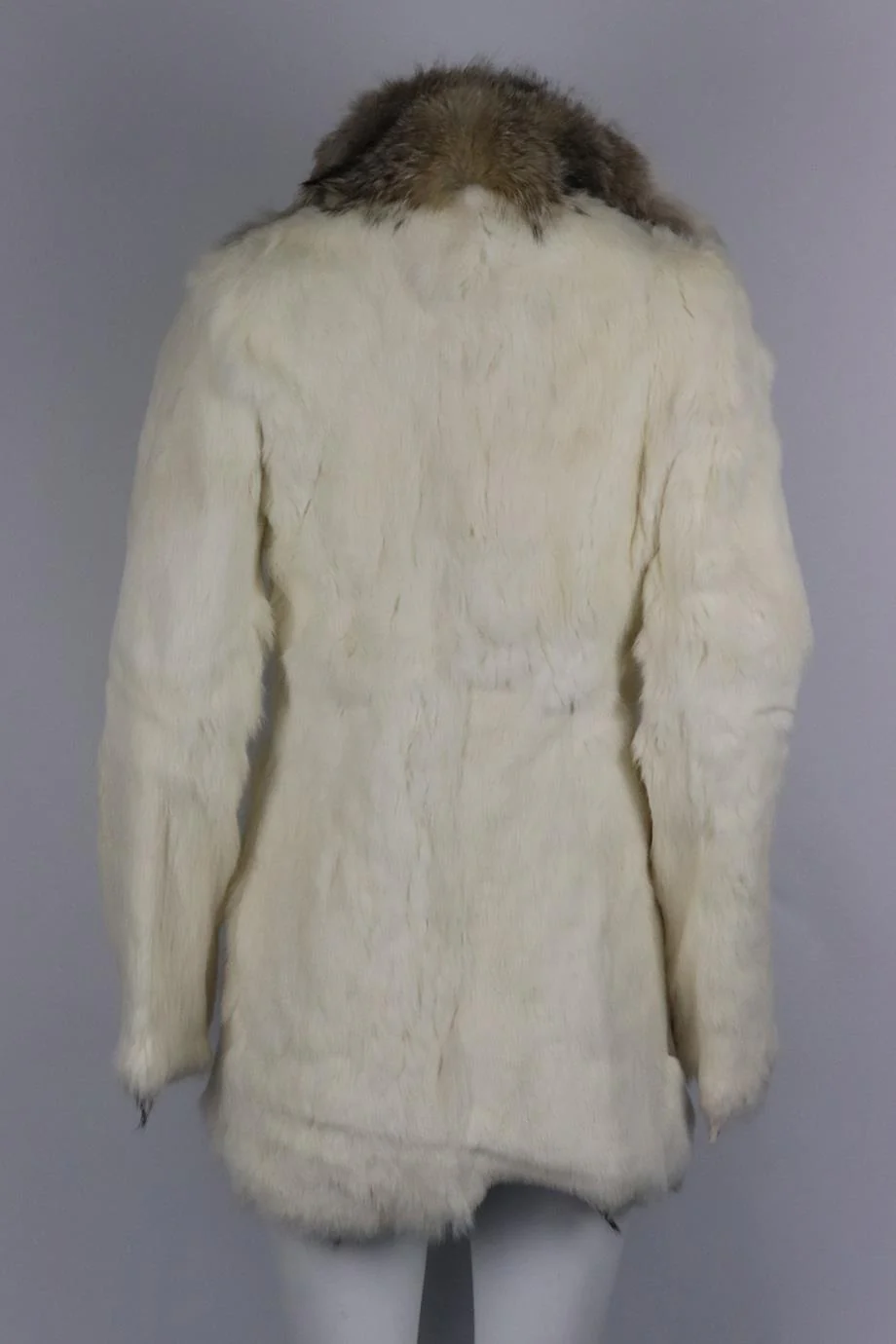 UNBRANDED RABBIT FUR COAT SMALL - Image 4