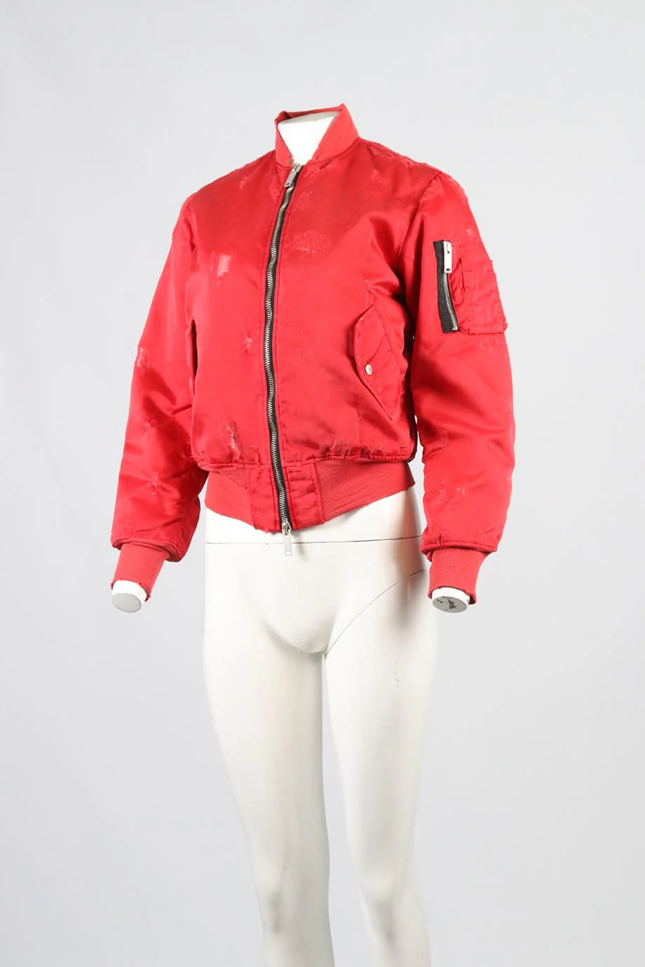 UNRAVEL PROJECT COTTON BLEND BOMBER JACKET IT 38 UK 6 - Image 3
