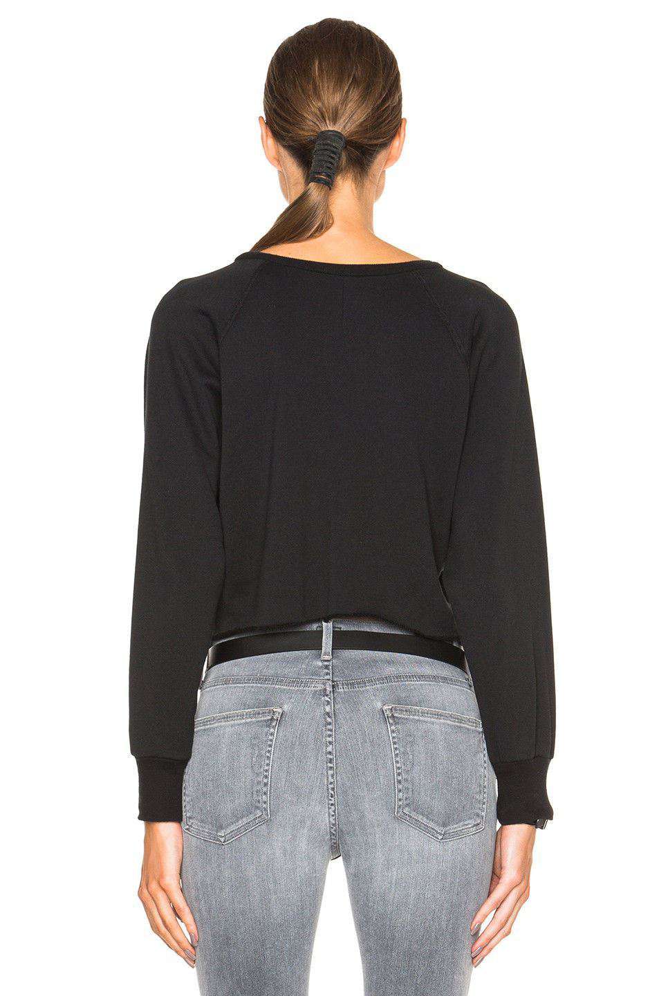 UNRAVEL PROJECT CROPPED RAGLAN SWEATER SMALL - Image 3