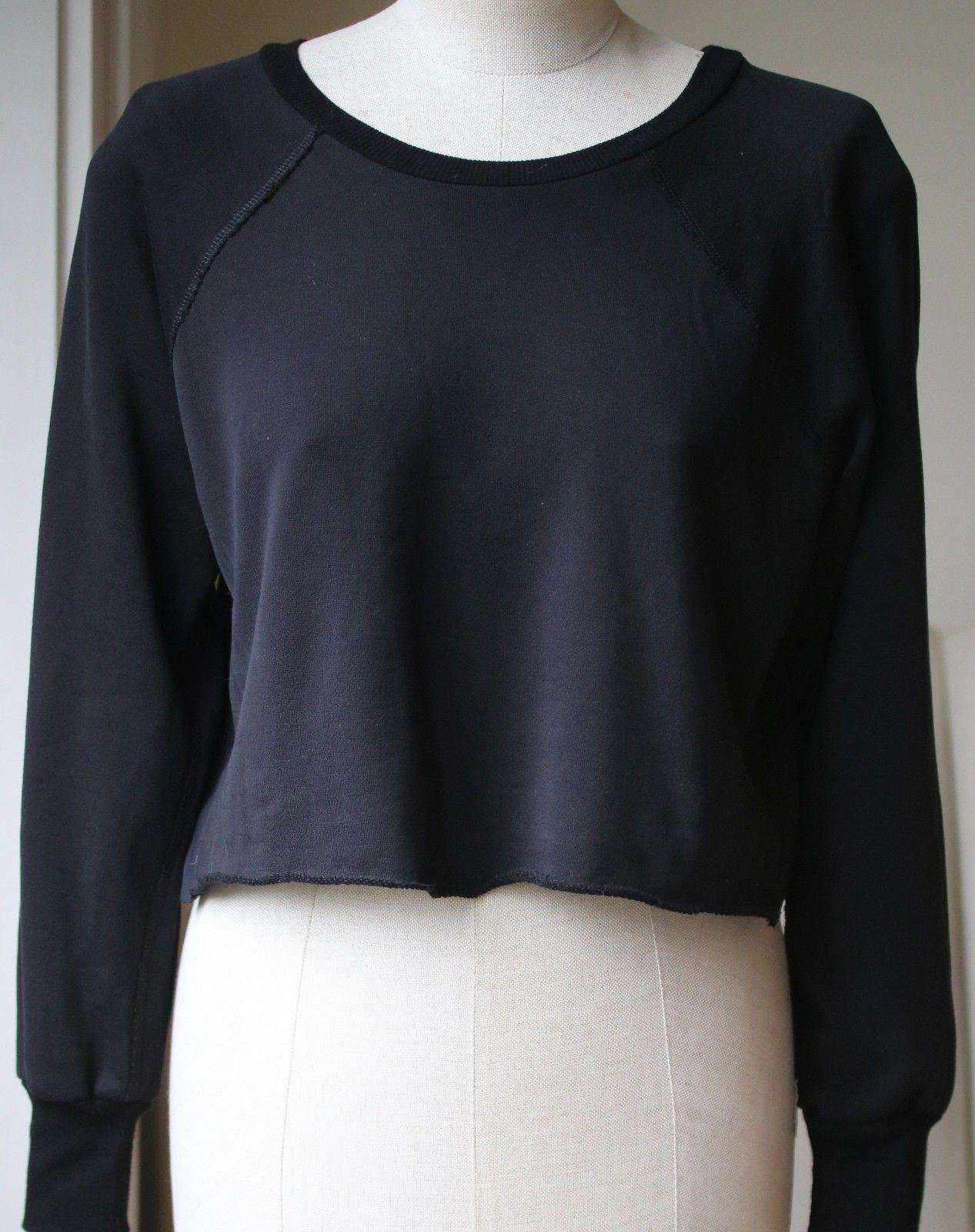 UNRAVEL PROJECT CROPPED RAGLAN SWEATER SMALL - Image 4