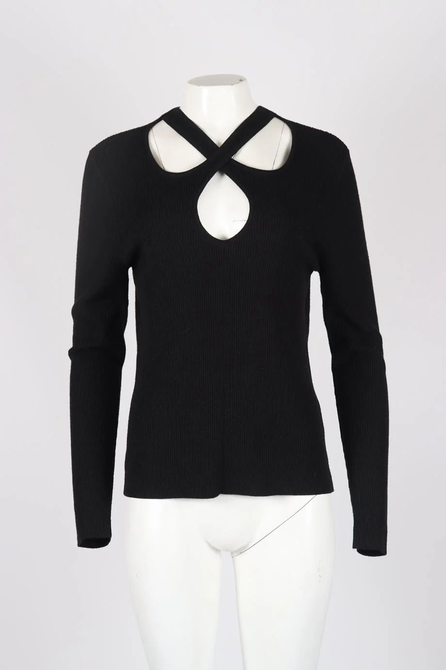 USISI SISTER CUTOUT WOOL BLEND TOP LARGE - Image 2