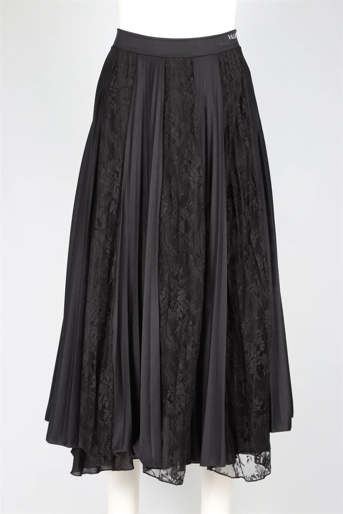 VALENTINO BLACK JERSEY MAXI SKIRT MEDIUM - Image 2
