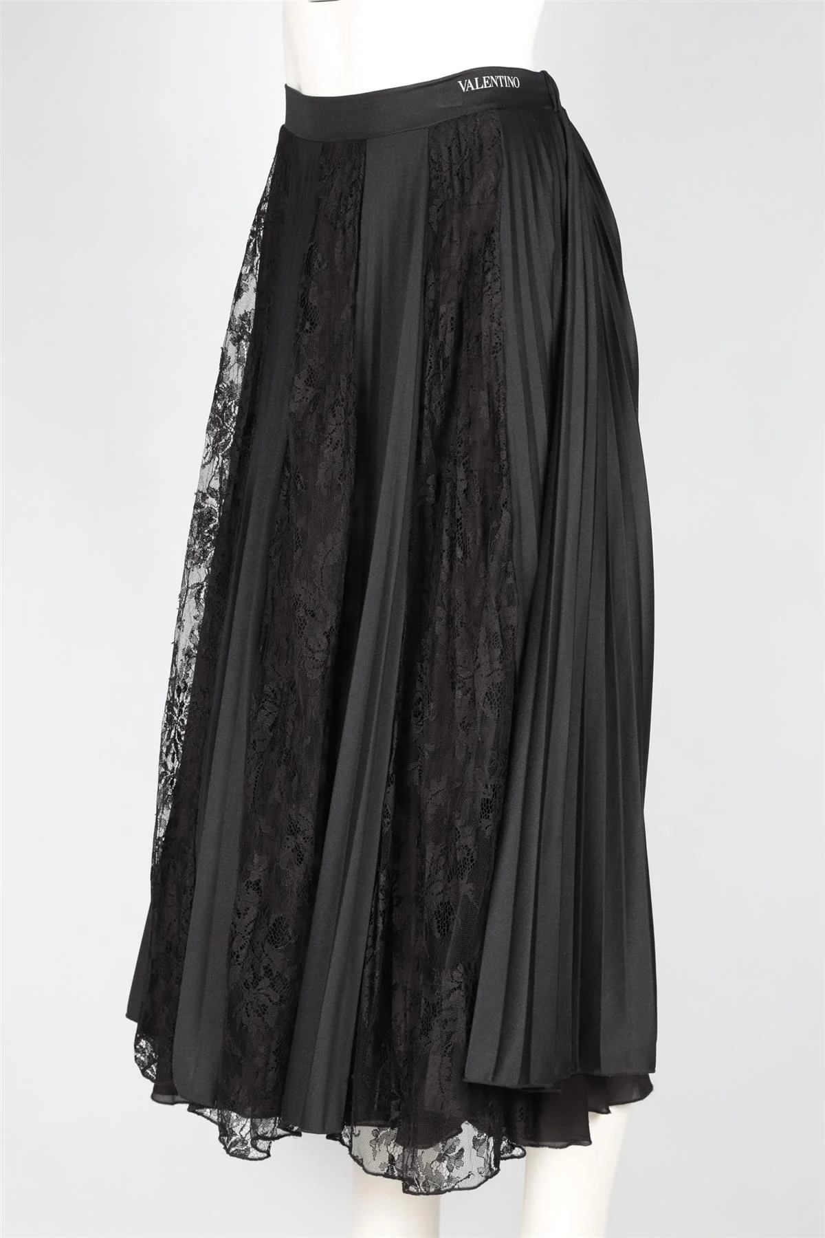 VALENTINO BLACK JERSEY MAXI SKIRT MEDIUM - Image 3