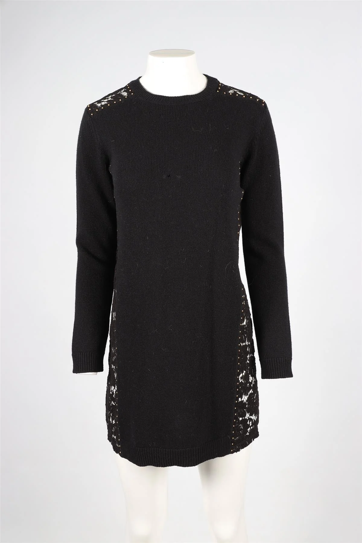 VALENTINO BLACK MINI DRESS SMALL - Image 2