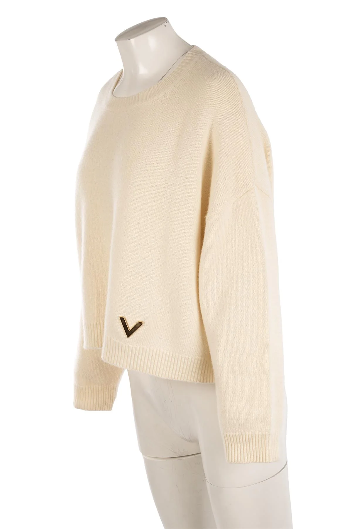 VALENTINO CREAM WOOL SWEATER LARGE - Image 3