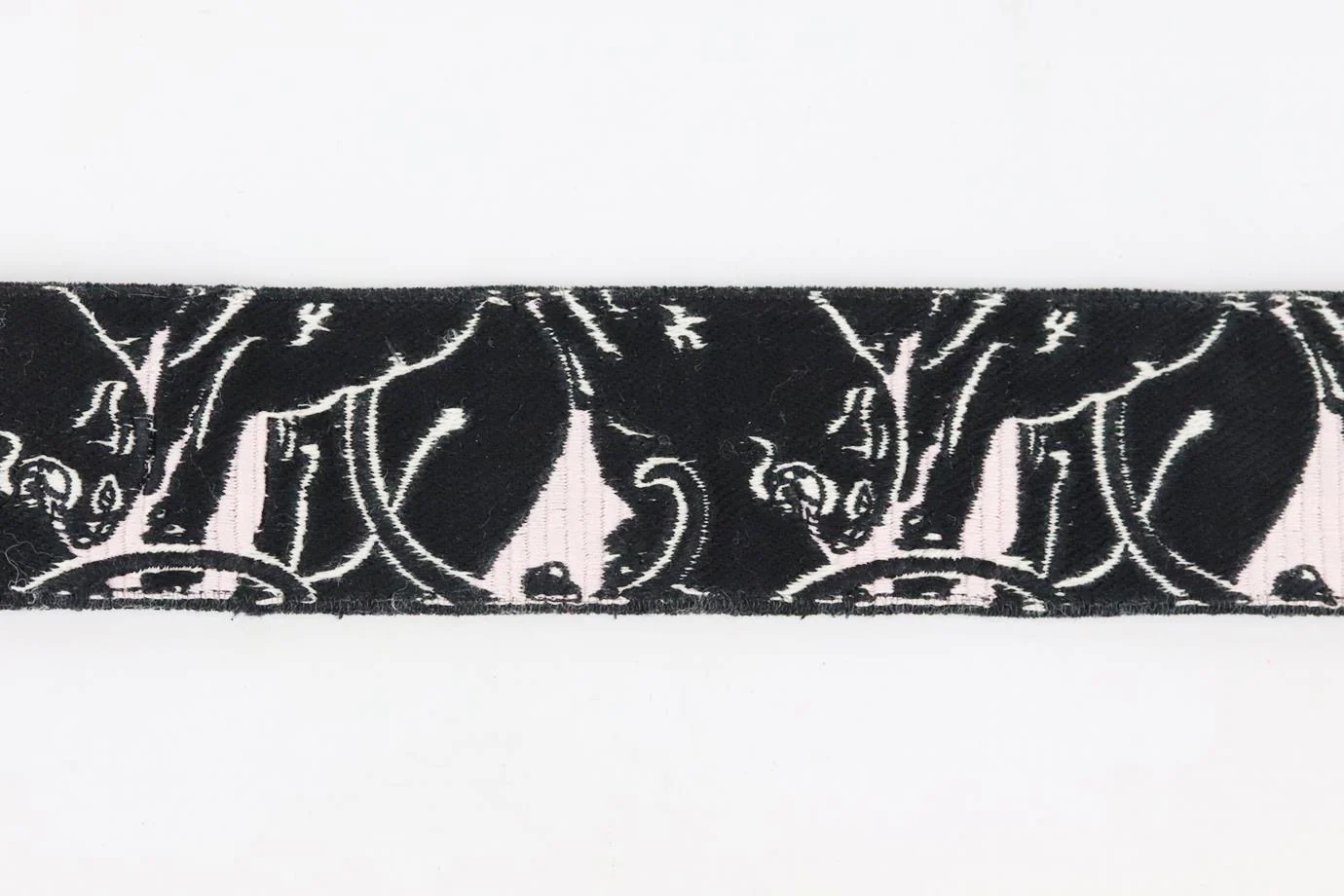 VALENTINO EMBROIDERED CANVAS AND LEATHER BAG STRAP - Image 3