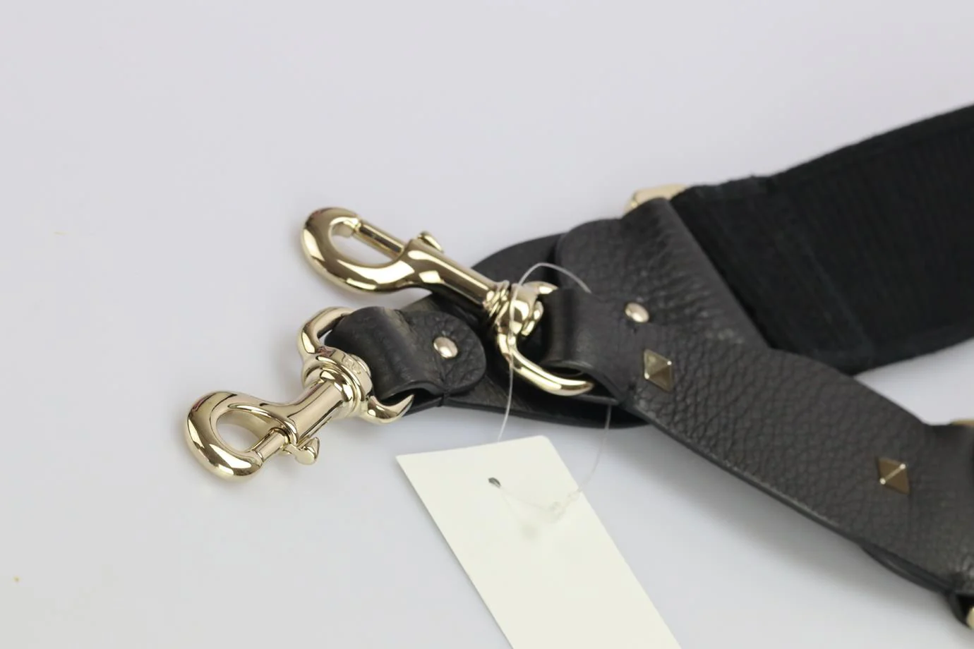VALENTINO EMBROIDERED CANVAS AND LEATHER BAG STRAP - Image 6
