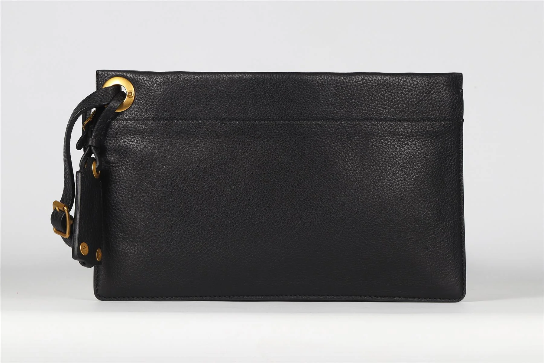 VALENTINO GARAVANI BLACK LEATHER CLUTCH - Image 2