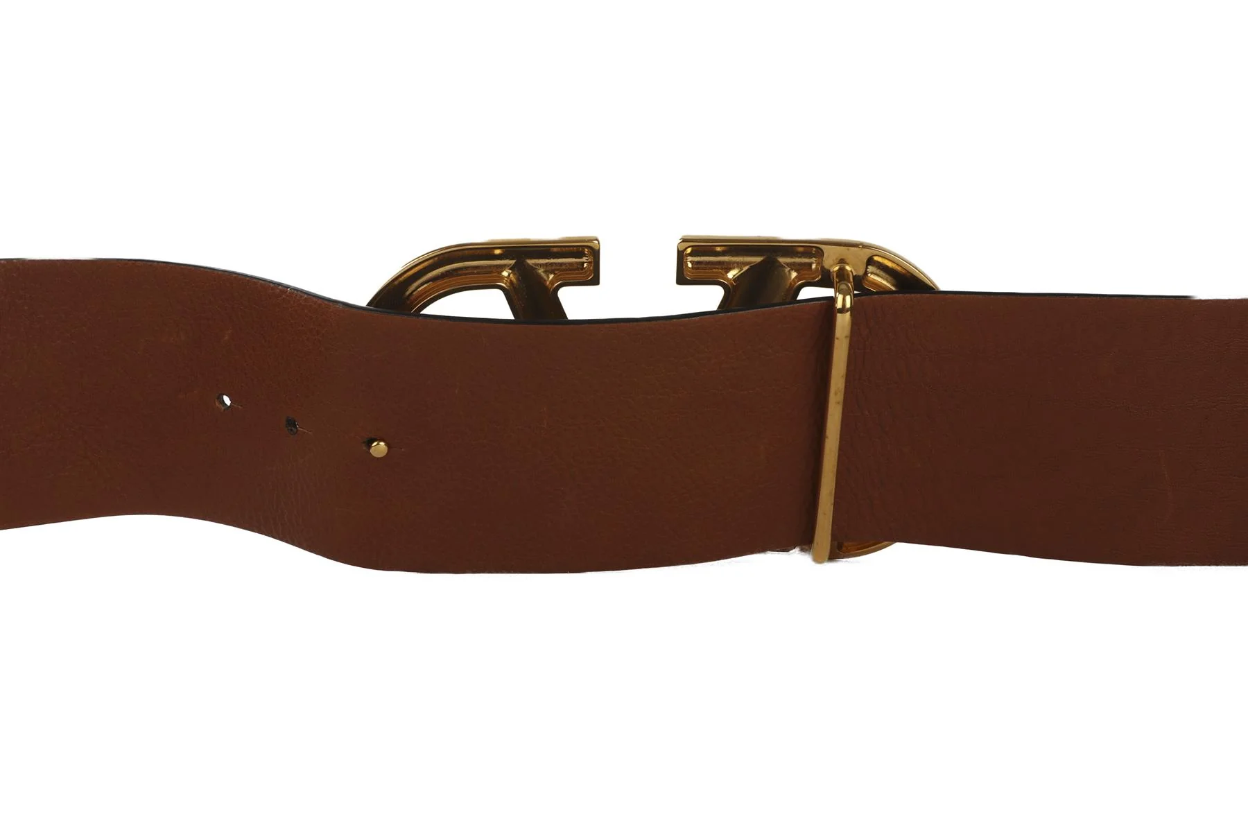 VALENTINO GARAVANI BLACK VLOGO LEATHER WAIST BELT 75CM - Image 4