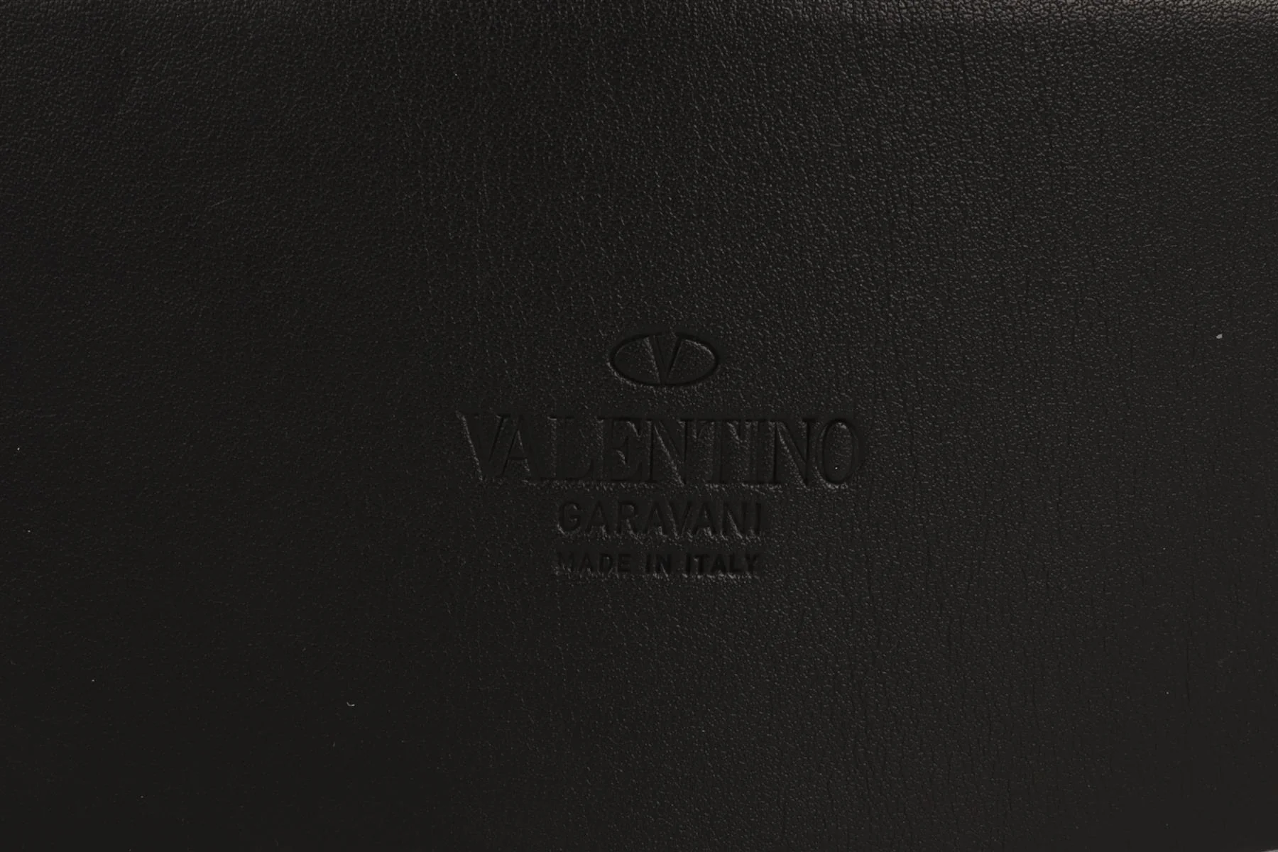 VALENTINO GARAVANI BLACK VLOGO LEATHER WAIST BELT 75CM - Image 6
