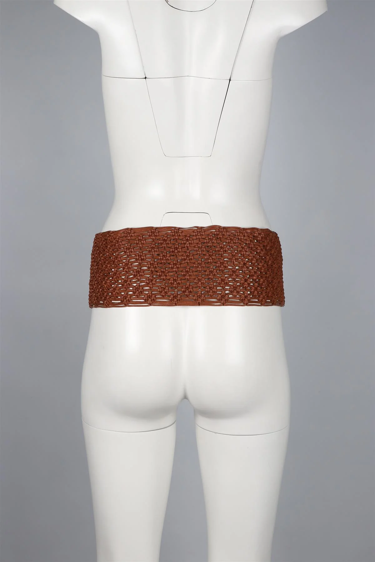 VALENTINO GARAVANI BROWN LEATHER WAIST BELT 32- 35 IN - Image 10