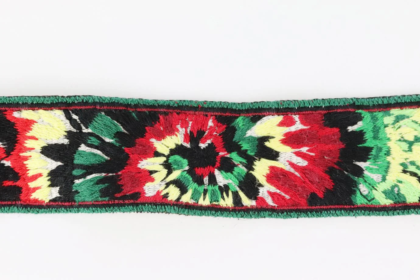 VALENTINO GARAVANI EMBROIDERED CANVAS AND LEATHER BAG STRAP - Image 4
