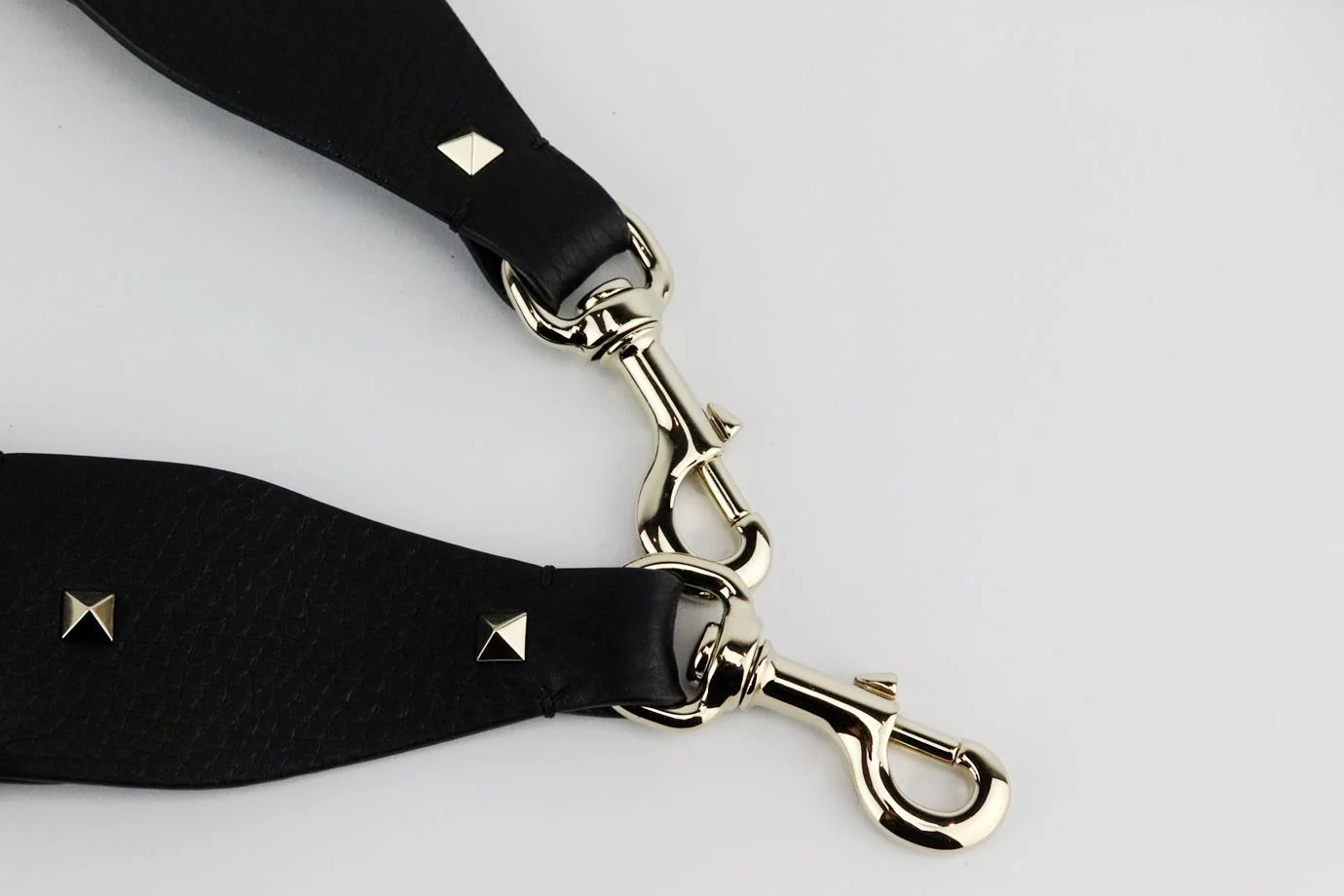 VALENTINO GARAVANI EMBROIDERED CANVAS AND LEATHER BAG STRAP - Image 5