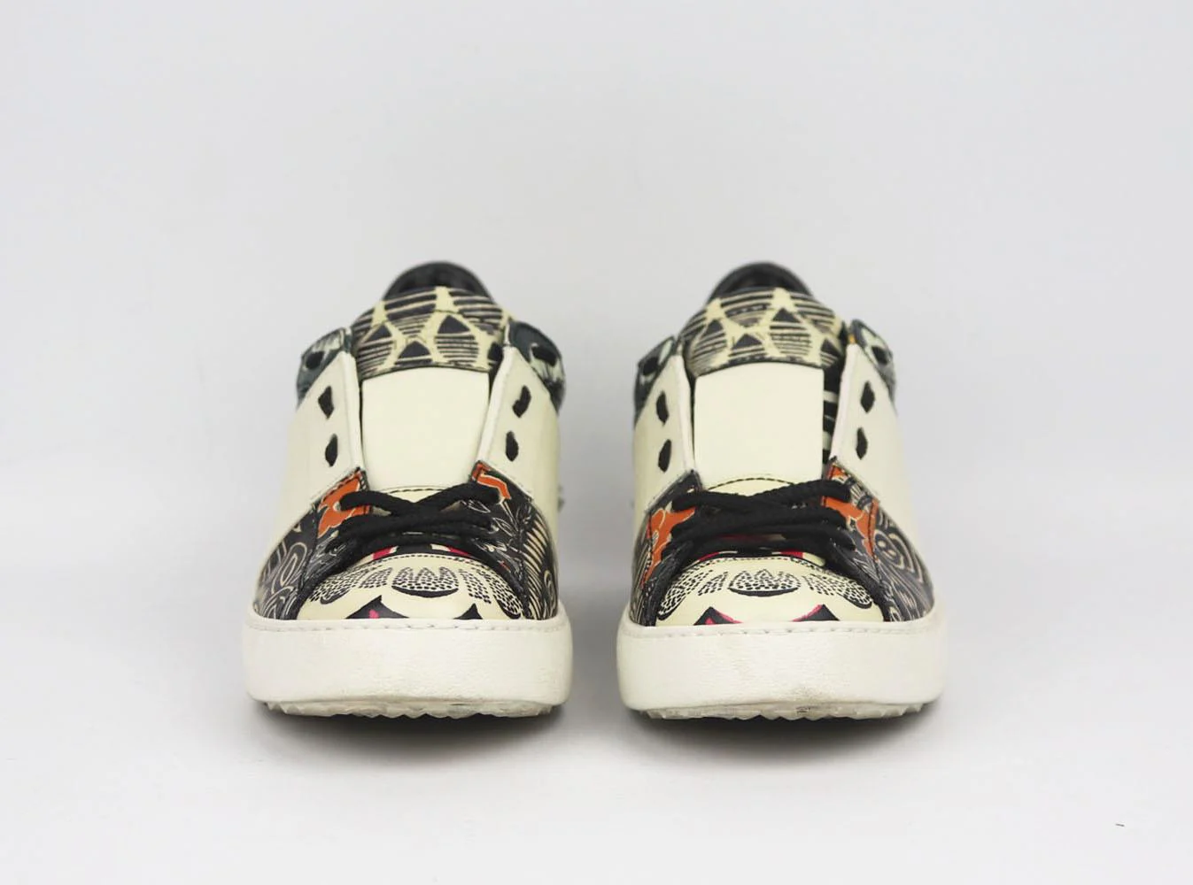VALENTINO GARAVANI FLORAL PRINTED LEATHER SNEAKERS EU 38.5 UK 5.5 US 8.5 - Image 3