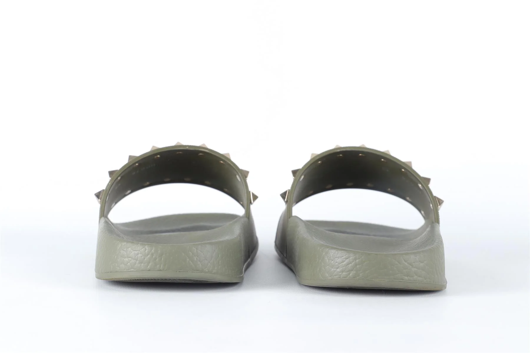 VALENTINO GARAVANI GREEN ROCKSTUD RUBBER SLIDES EU 38 UK 5 US 8 - Image 5