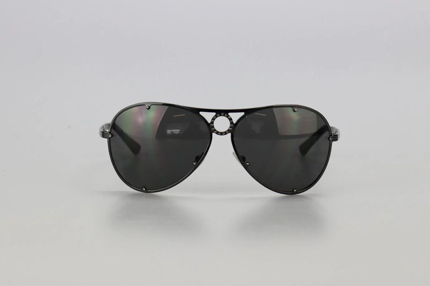 VALENTINO GARAVANI GUNMETAL TONE SUNGLASSES - Image 3