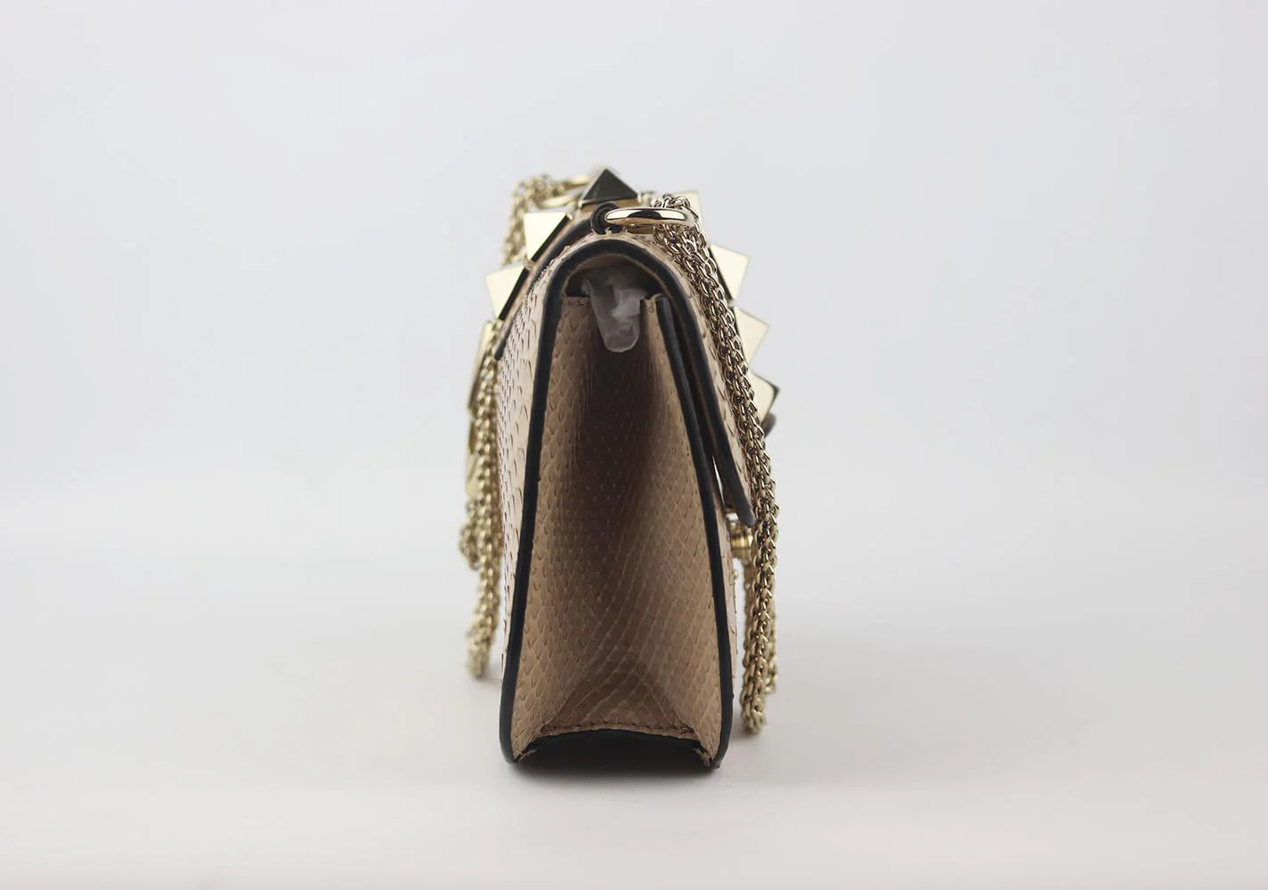VALENTINO GARAVANI LOCK SMALL PYTHON SHOULDER BAG - Image 4