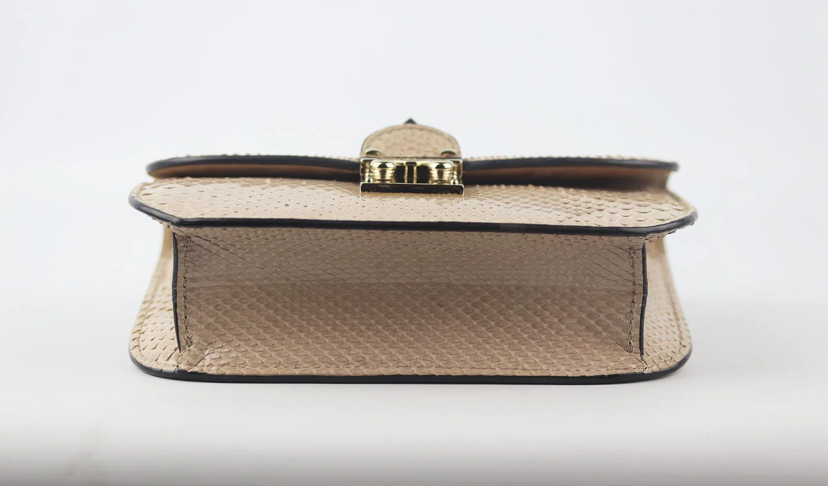 VALENTINO GARAVANI LOCK SMALL PYTHON SHOULDER BAG - Image 6