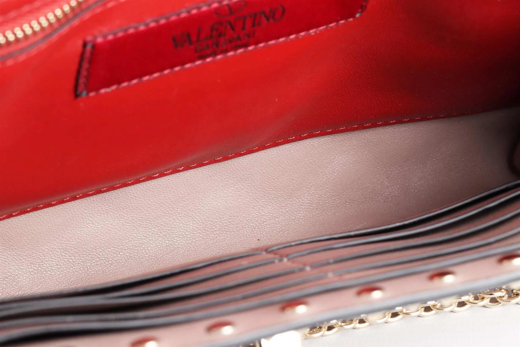 VALENTINO GARAVANI PINK ROCKSTUD LEATHER SHOULDER BAG - Image 12