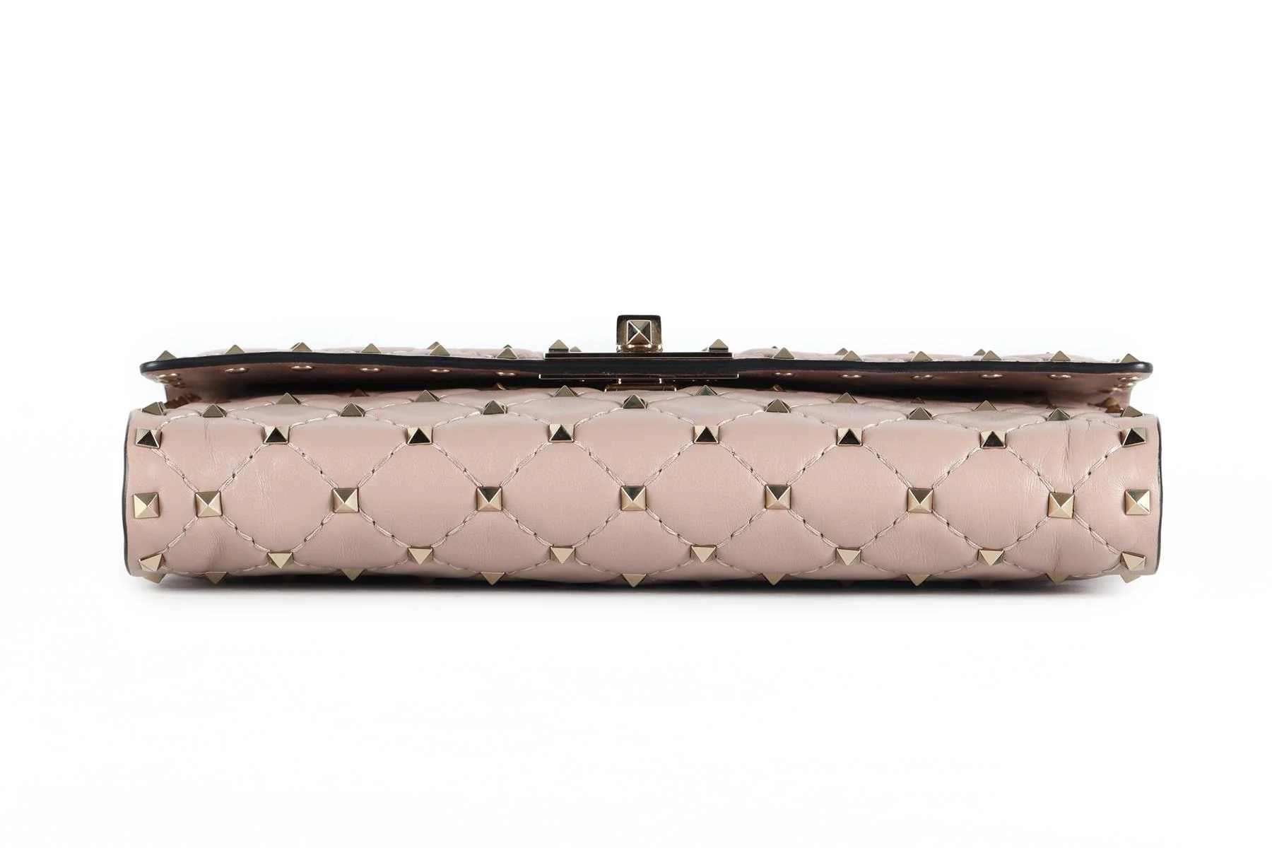 VALENTINO GARAVANI PINK ROCKSTUD LEATHER SHOULDER BAG - Image 8