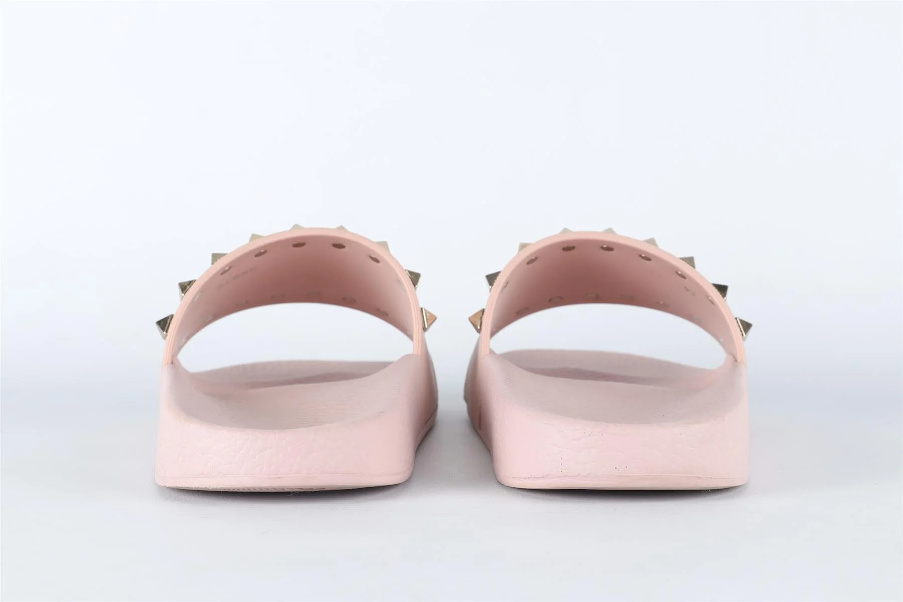 VALENTINO GARAVANI PINK ROCKSTUD RUBBER SLIDES EU 38 UK 5 US 8 - Image 5