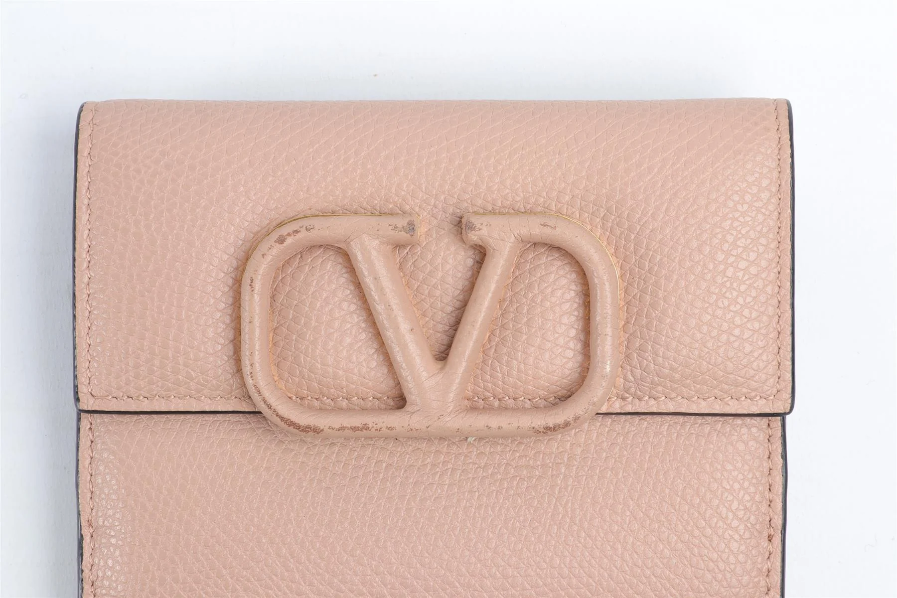 VALENTINO GARAVANI PINK VLOGO LEATHER WALLET - Image 3