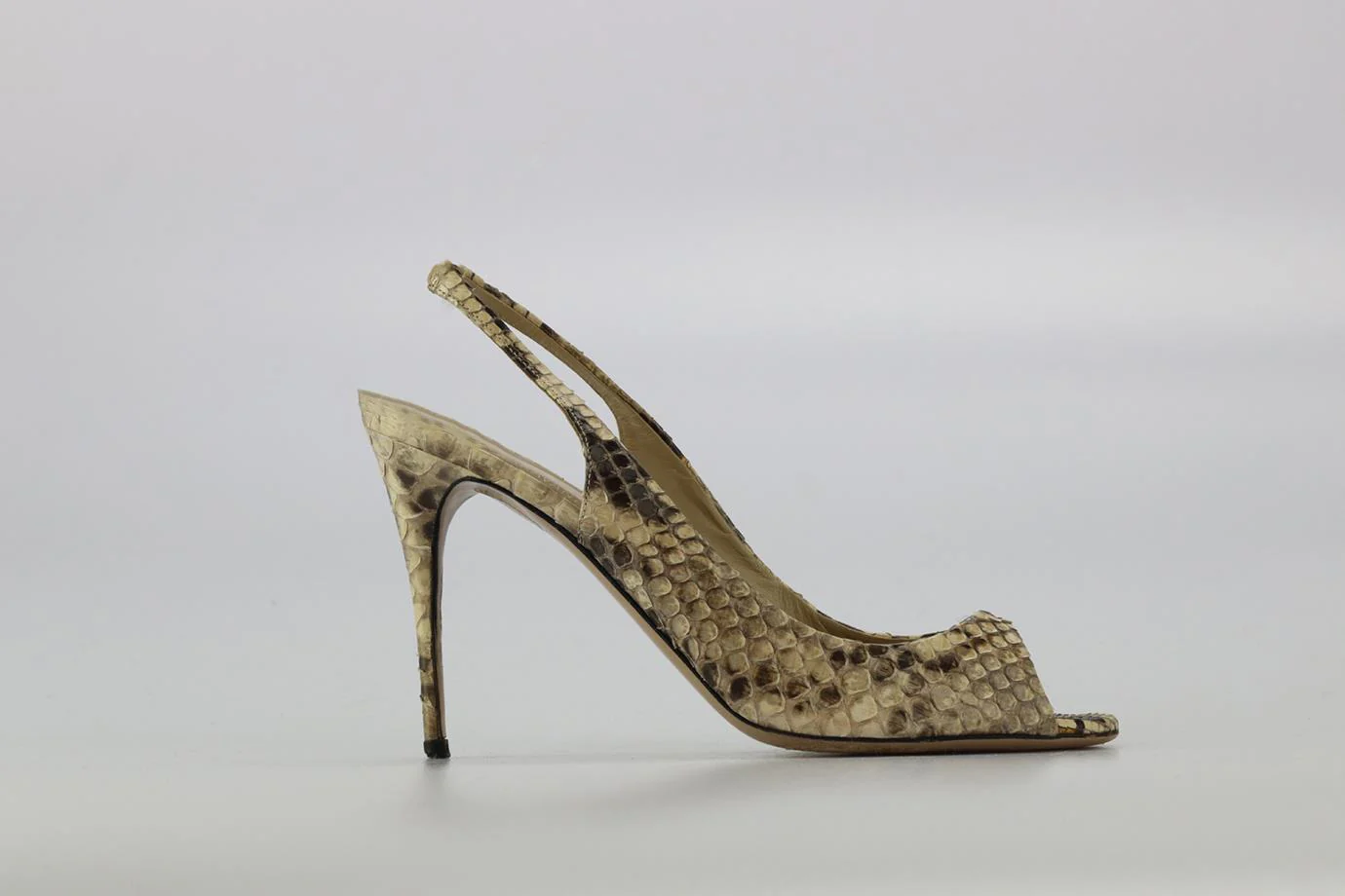 VALENTINO GARAVANI PYTHON SLINGBACK PUMPS EU 38 UK 5 US 8 - Image 2