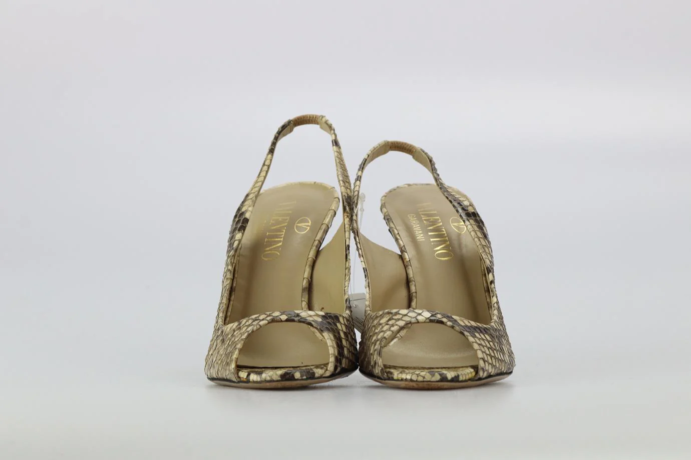 VALENTINO GARAVANI PYTHON SLINGBACK PUMPS EU 38 UK 5 US 8 - Image 3
