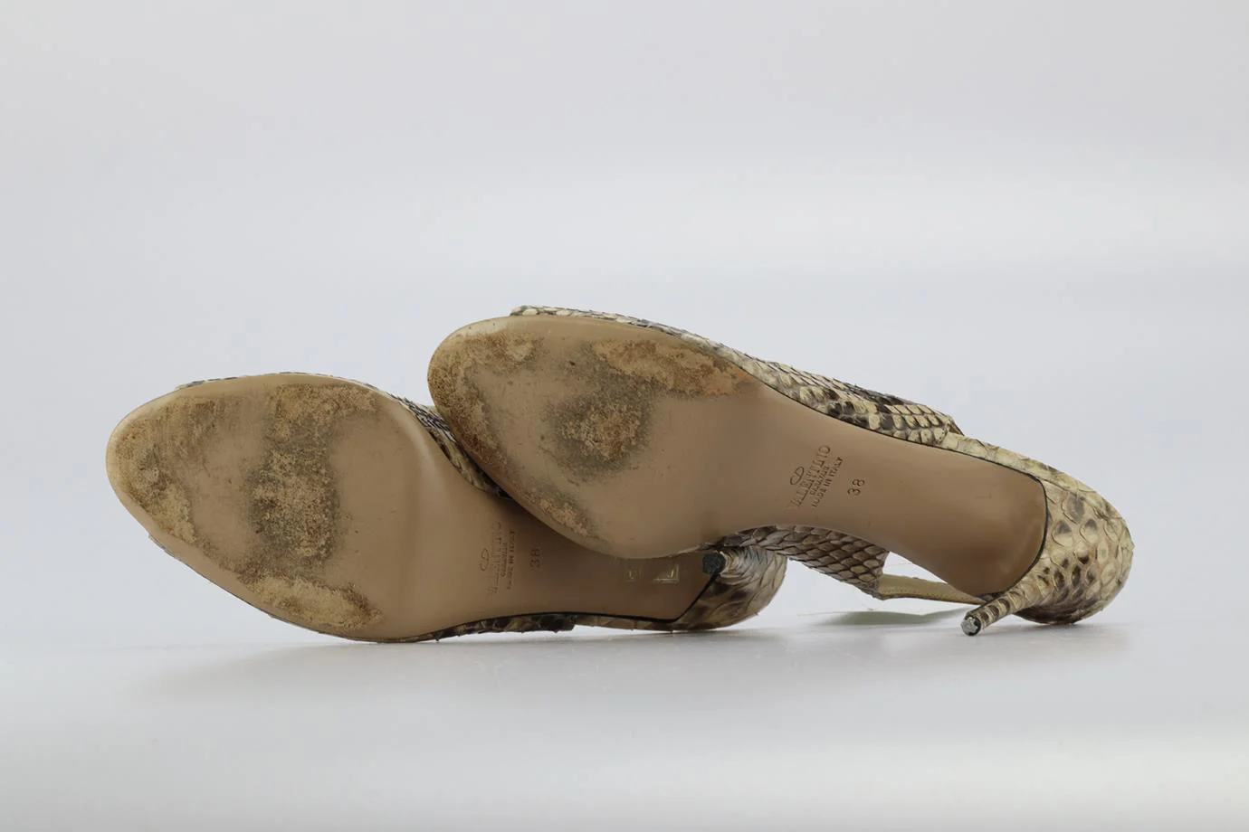 VALENTINO GARAVANI PYTHON SLINGBACK PUMPS EU 38 UK 5 US 8 - Image 5