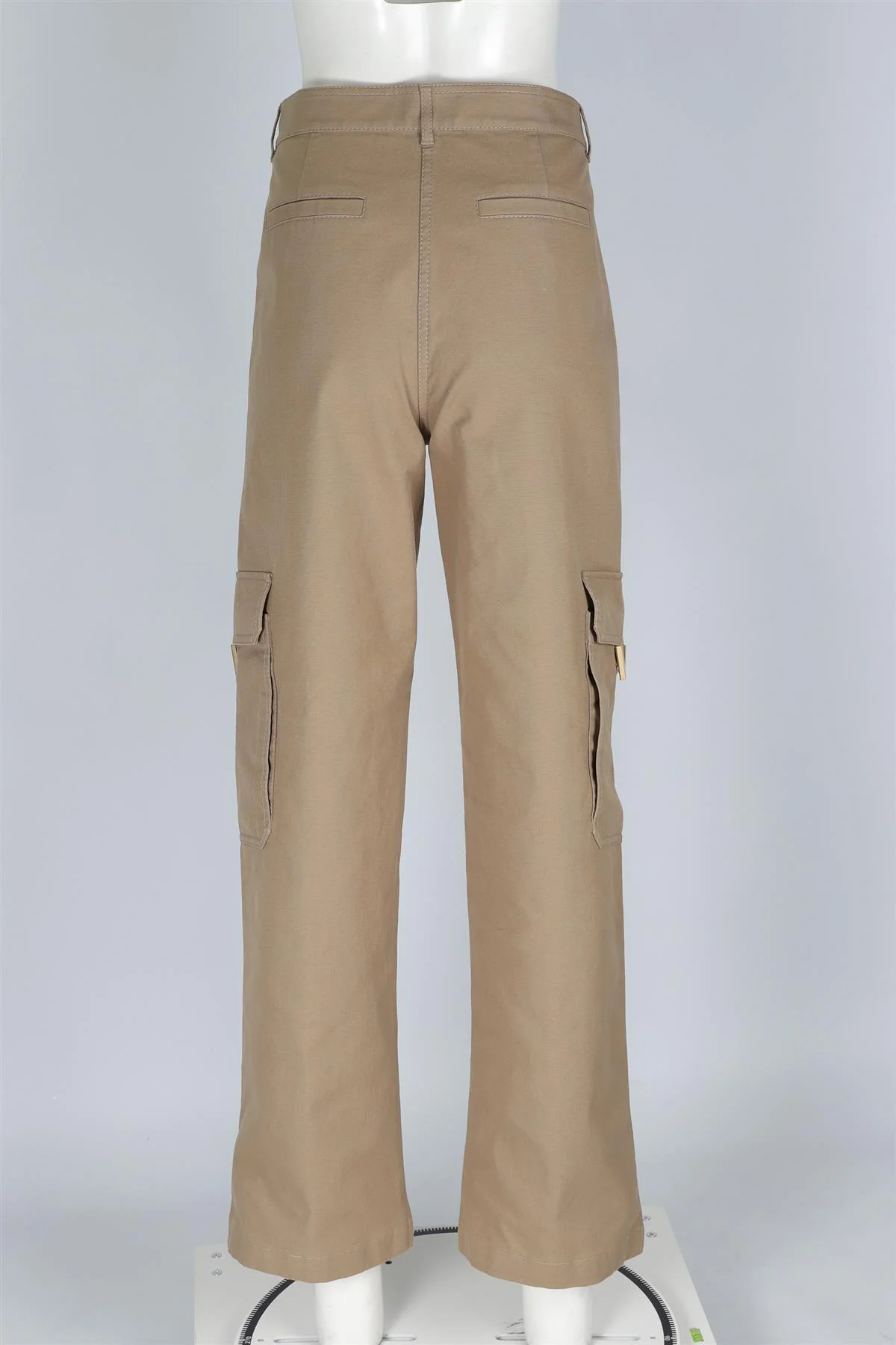 VALENTINO GREEN COTTON CARGO PANTS IT 44 UK 12 - Image 4