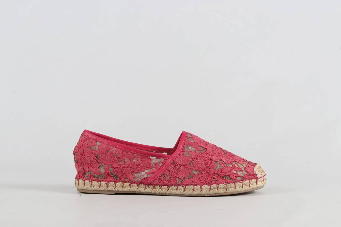 VALENTINO LACE AND LEATHER ESPADRILLES EU 38 UK 5 US 8 - Image 2