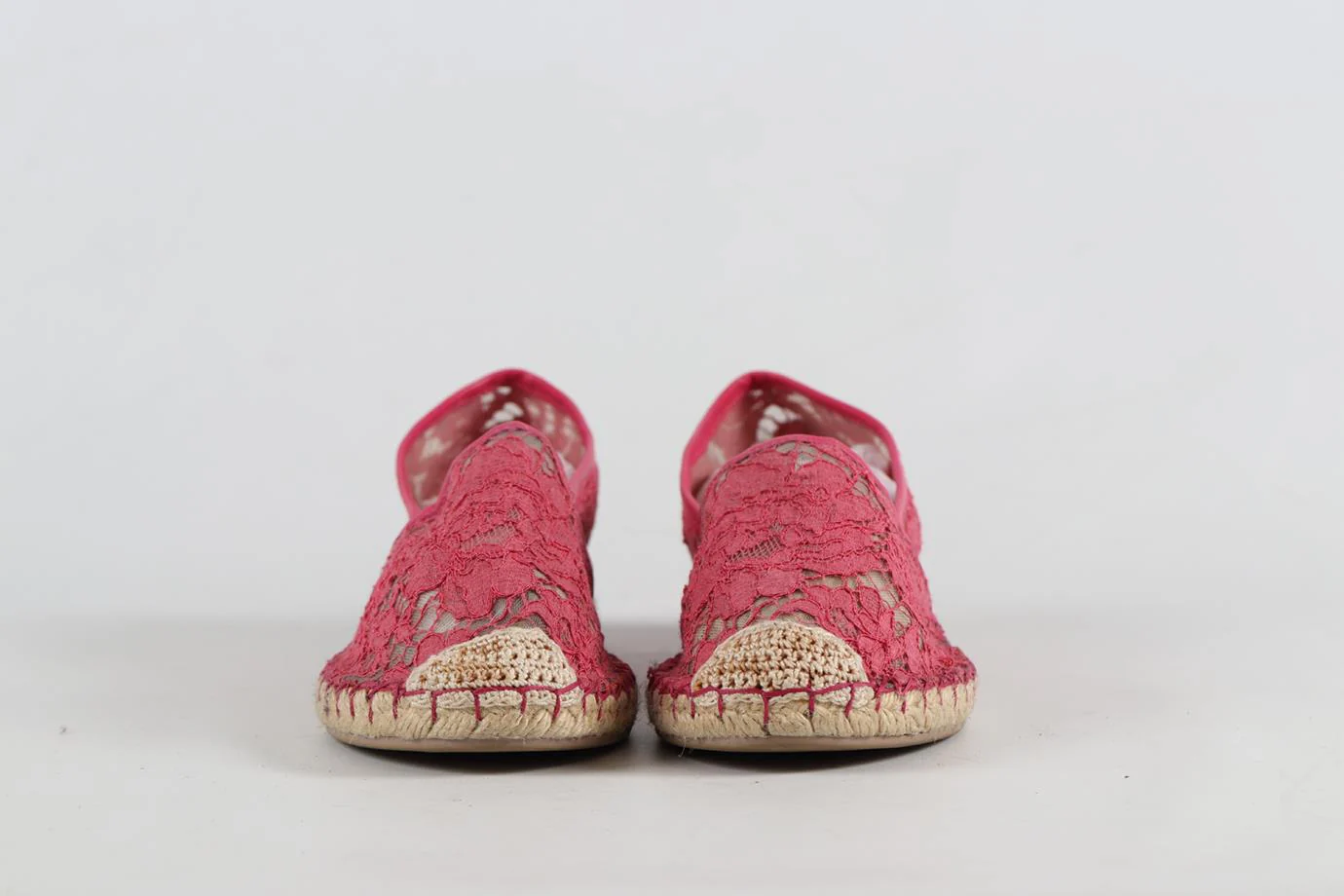 VALENTINO LACE AND LEATHER ESPADRILLES EU 38 UK 5 US 8 - Image 3