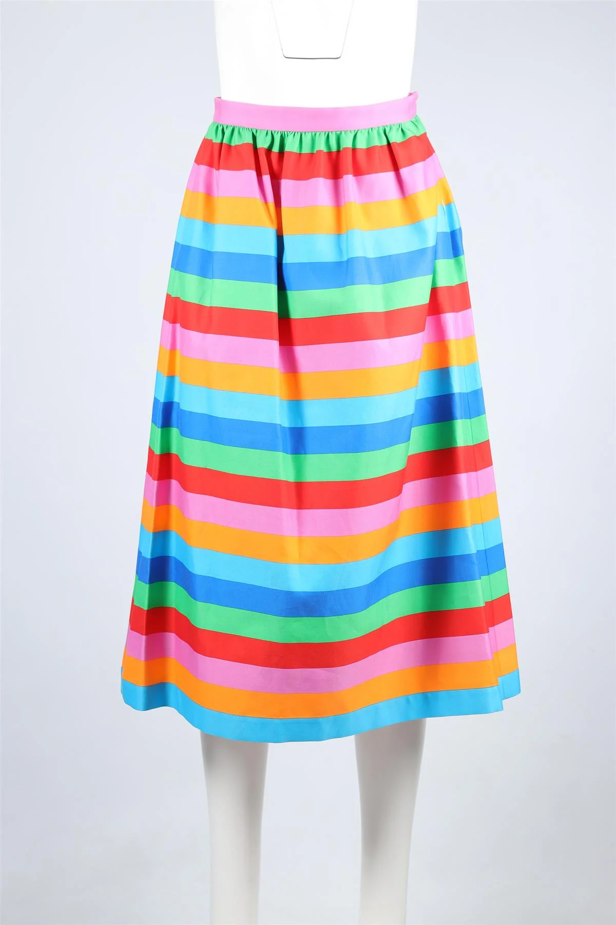 VALENTINO MULTI SILK MIDI SKIRT IT 38 UK 6 - Image 2