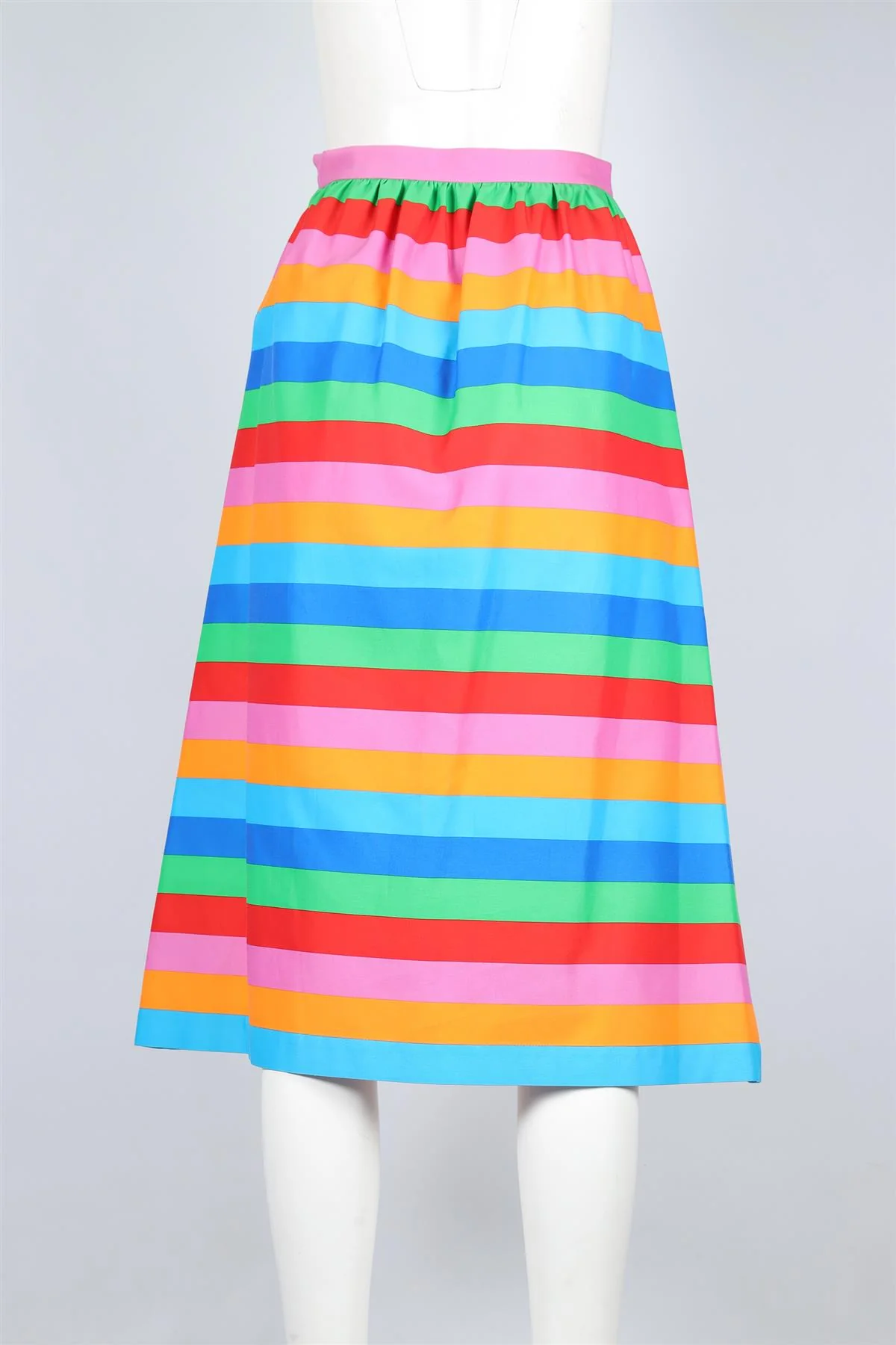 VALENTINO MULTI SILK MIDI SKIRT IT 38 UK 6 - Image 4