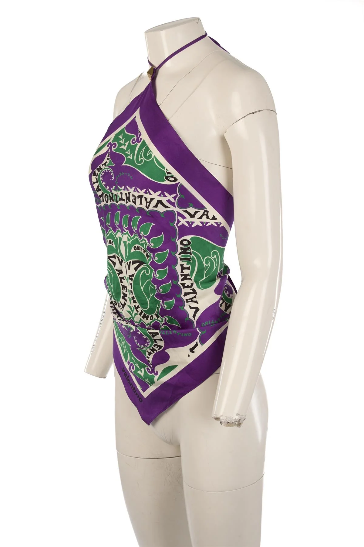 VALENTINO MULTI SILK TOP IT 40 UK 8 - Image 3