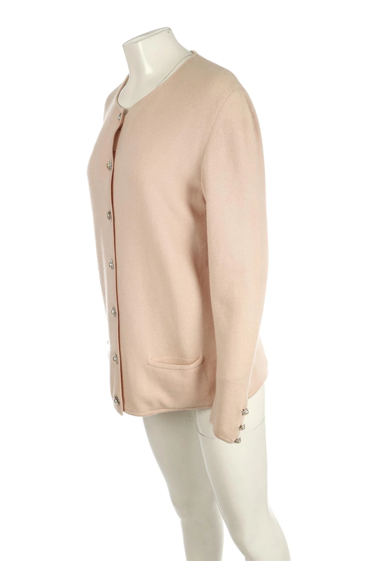 VALENTINO PINK VINTAGE CASHMERE CARDIGAN LARGE - Image 3