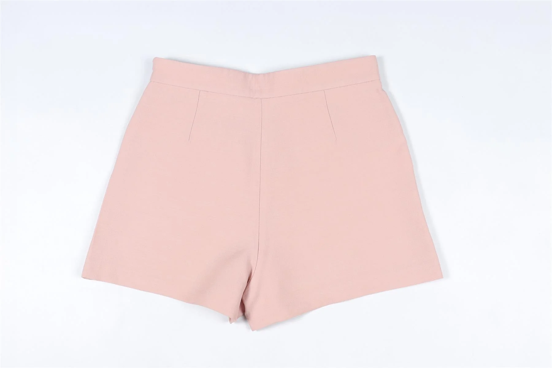 VALENTINO PINK WOOL SHORTS SMALL - Image 4