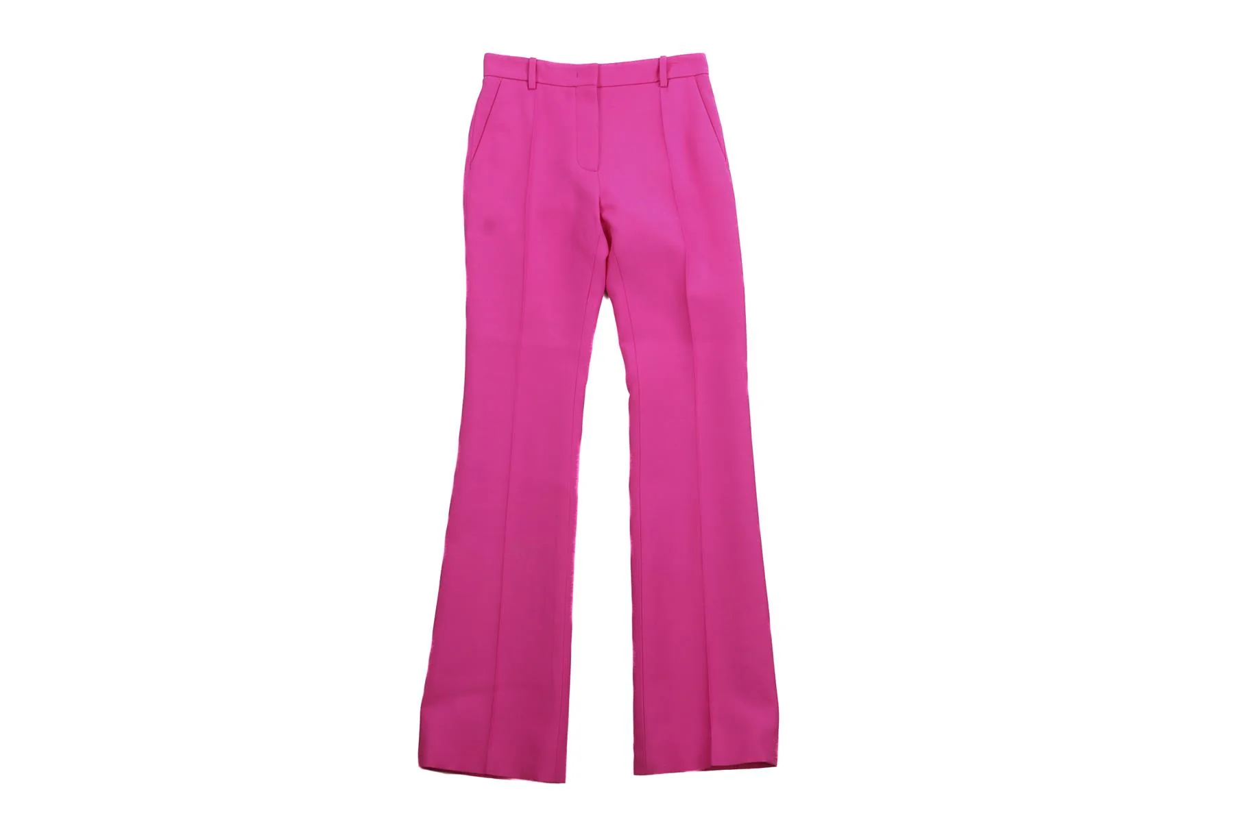 VALENTINO PINK WOOL STRAIGHT LEG PANTS IT 38 UK 6 - Image 2