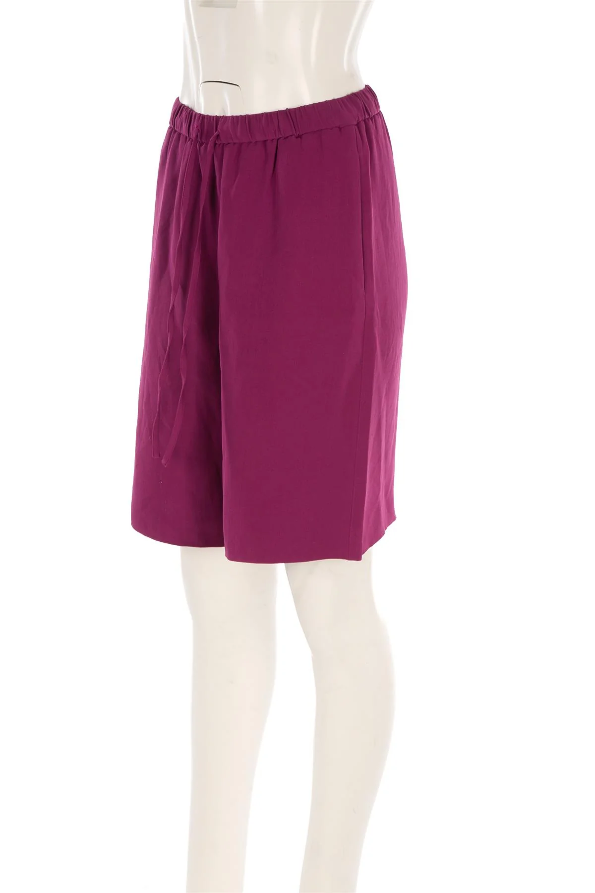 VALENTINO PURPLE SILK SHORTS IT 40 UK 8 - Image 3