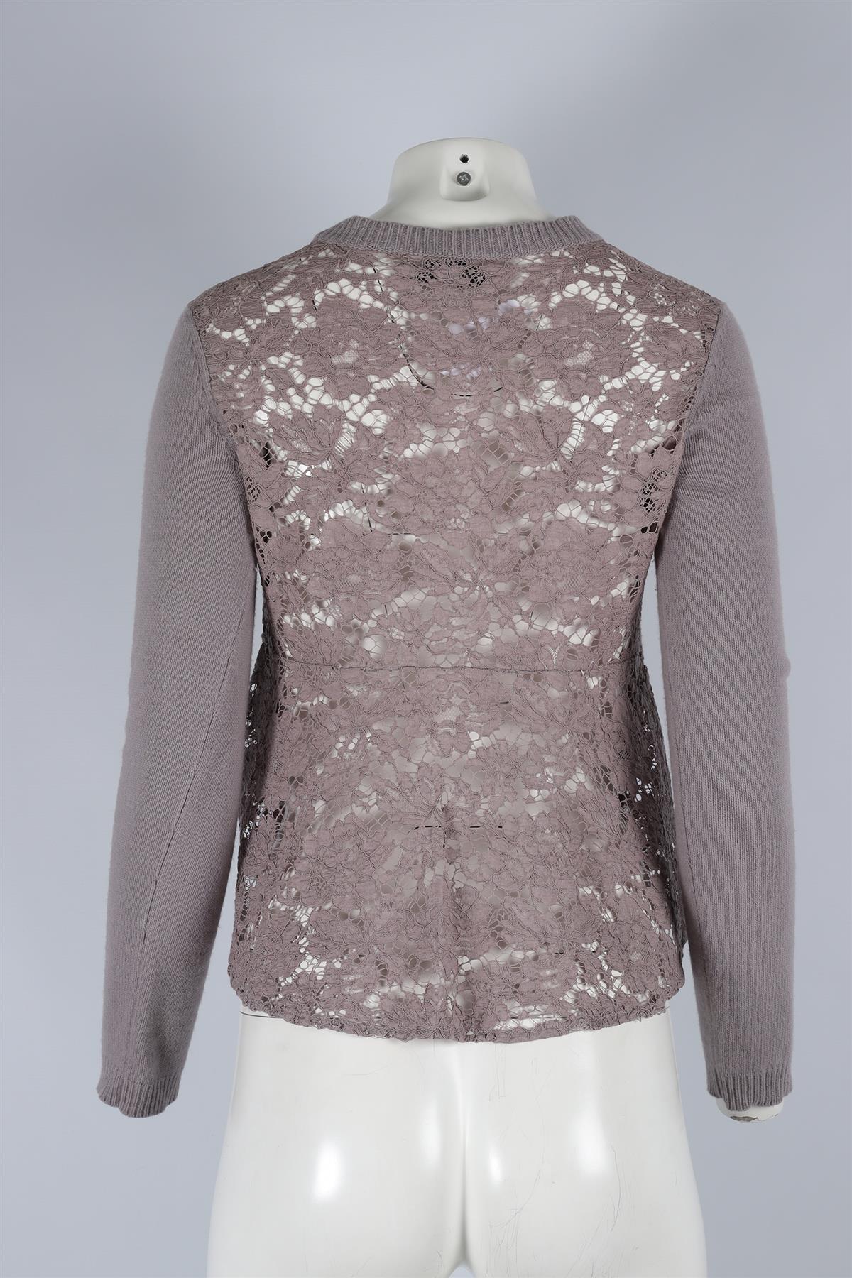 VALENTINO PURPLE WOOL SWEATER XSMALL - Image 4