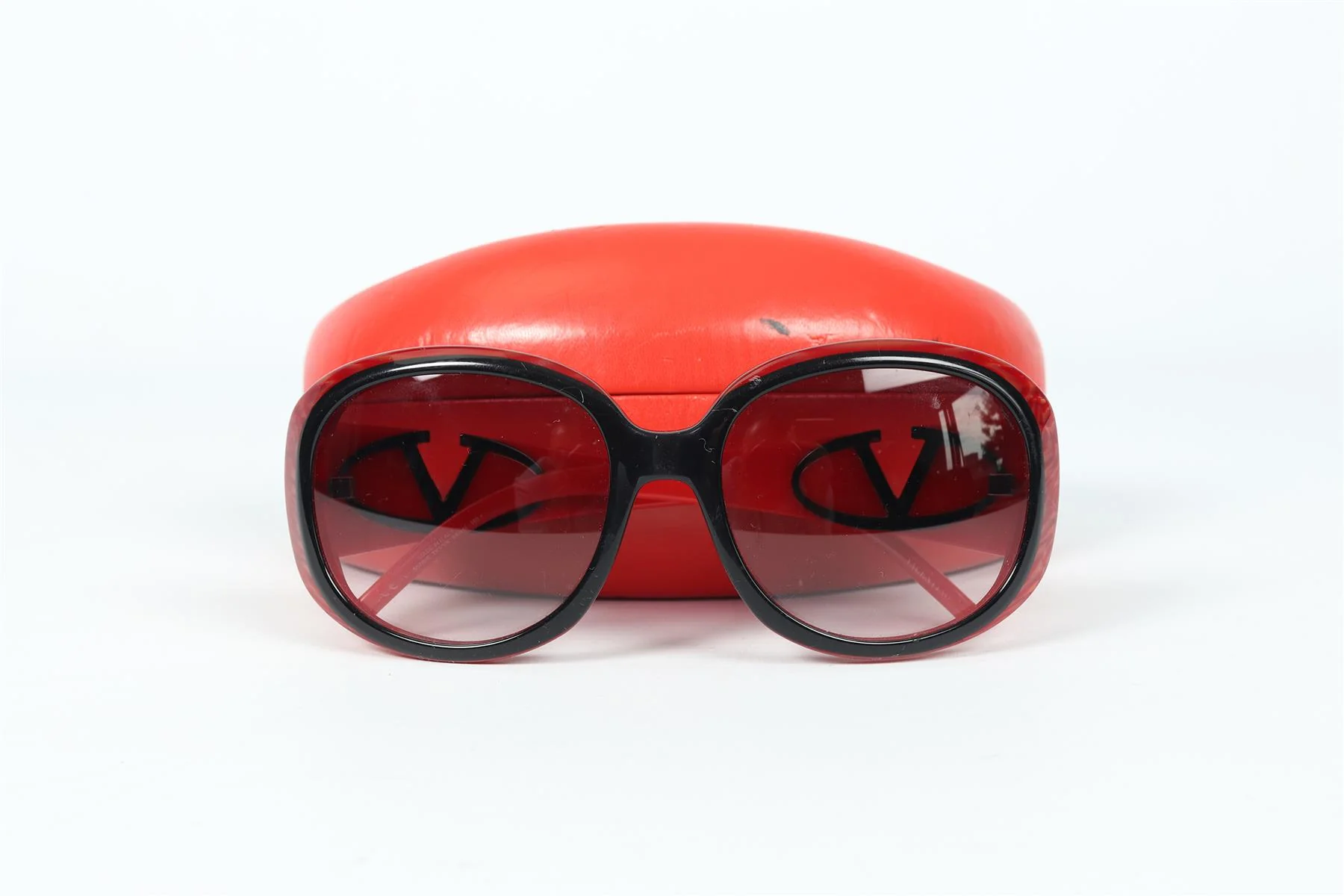 VALENTINO SQUARE FRAME ACETATE SUNGLASSES - Image 9